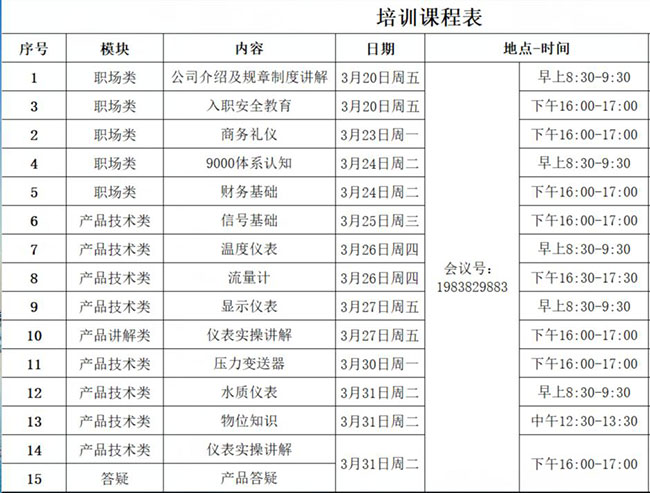 聯(lián)測課程表